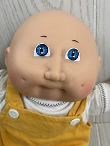 1978/1982 Cabbage Patch Dolls Bald Blue Eyes Boy Full Outfit - Picture 1 of 11