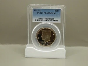 1991-S PROOF KENNEDY HALF DOLLAR PCGS GRADED PR69DCAM - Picture 1 of 4