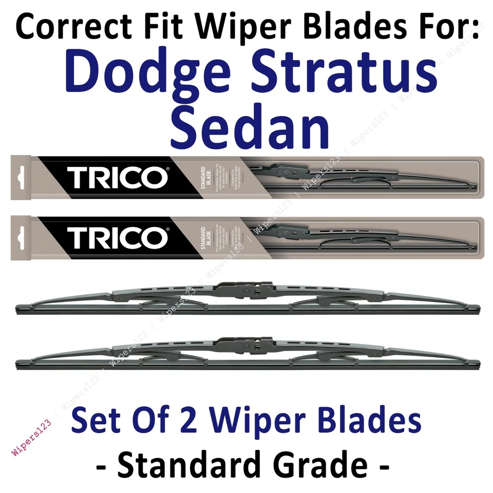 Wiper Blades 2-Pack Standard - fit 2002-2004 Dodge Stratus Sedan - 30221x2 - Image 1 of 1