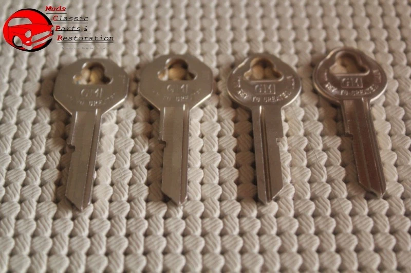 Chevy GM Pontiac Buick Cadillac Oldsmobile Original O.E.M Key Blanks Set of 4 - Image 1 of 1