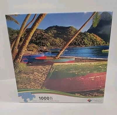 NEW Majestic Puzzles St. Lucia - West Indies Jigsaw 1000 Pieces 20"x27"  - Image 1 of 3
