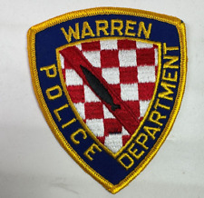 Warren Police Rhode Island RI Patch P10