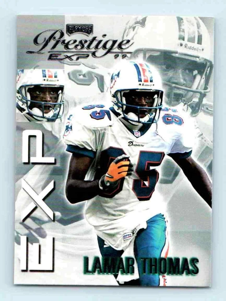 1999 Playoff Prestige Lamar Thomas Miami Dolphins #EX131 - Image 1 of 2