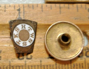SPILLA TAC CRAVATTA FILETTATA KSHTWSST~ROYAL ARCH MASON~ - Foto 1 di 4