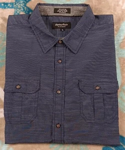 Eighty Eight_Platinum_Mens_Blue_Sz. XL Short Sleeve_Button-Up - Picture 1 of 19
