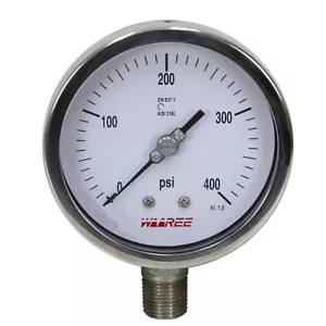400 PSI 4" Pressure Gauge 21-1776-D - Picture 1 of 3