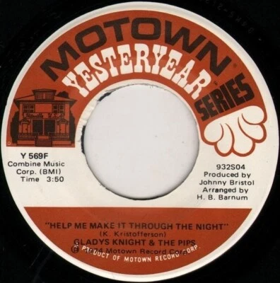 Gladys Knight And The Pips - Help Me Make It Through The Night - Daddy Could  - Image 1 of 2