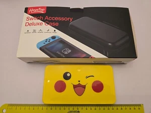 NINTENDO SWITCH GAME CART CARTRIDGE CASE HOLDER Pokemon + CONSOLE CARRY CASE Blk - Picture 1 of 5