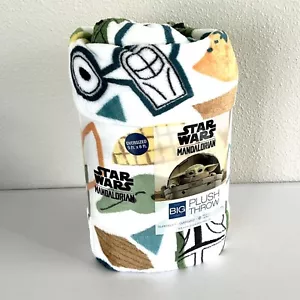 Star Wars Grogu Shapes Peluche Lancio Coperta The Big One 5 x 6 Nuovo con etichette - Foto 1 di 4