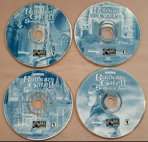 Baldur's Gate II: Shadows of Amn PC 2000 *Four Original Game Discs Only* - Picture 1 of 3