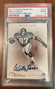 Willie Davis 2011 Prime Signatures Bronze Auto #9/33 PSA 9 Green Bay Packers - Picture 1 of 2