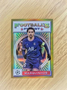 MARQUINHOS GOLD /50 2022/23 TOPPS FINEST FOOTBALL'S FINEST Brazil - Picture 1 of 3
