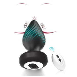 Small Anal Vibrating Butt Plug Prostate Massager Sex Toys for Women Men Remote - Picture 1 of 12