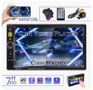 7 Inch Double 2DIN Bluetooth Car Radio Stereo FM USB/MP5 Player Touch Screen TF - Picture 1 of 2
