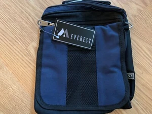EVEREST MESSENGER BAG 047 NAVY WITH BLACK - Picture 1 of 5