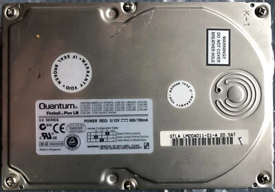 20.5GB 20.5AT Quantum Fireball Plus LM IDE Hard Dsk Drive HDD GTLA LM20A011-01-A - Image 1 of 3