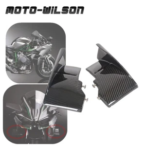 For Kawasaki Ninja H2 2015-2021 100% Carbon Fiber Lower Winglets Air Deflectors - Bild 1 von 12