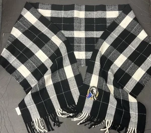 Collingwood Magpies Official AFL Football Footy Scarf 69” X 12 1/2” Black White - Picture 1 of 4