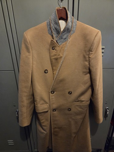 MAISON MARGIELA Cappotto MAISON MARTIN MARGIELA x H&M lana cammello risvolti grigio invertito US 38R