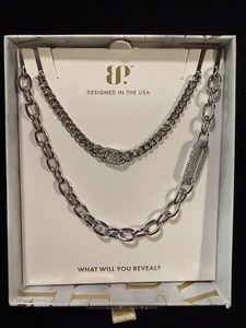 Luxe Layers Necklace By Bomb Party Summer 2025 Silver Color - Picture 1 of 5