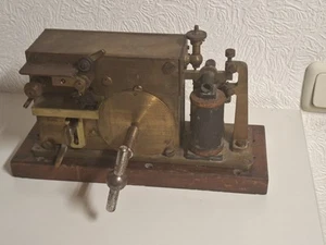 Telegraph LORENZ AG Berlin von ca. 1885 Innenliegende Feder Funktioniert - Bild 1 von 8