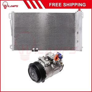 For 2003-2005 Mercedes-Benz C230 1.8L AC Condenser & AC Compressor Cooling Kit - Picture 1 of 6