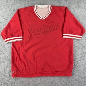 Vintage Indiana Hoosiers Shirt Mens Large NCAA Basketball 90s Nylon Dodger USA - Picture 1 of 14