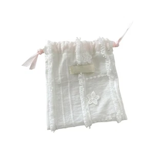 Lace Drawstring Storage Pouch For Cosmetics Jewelry Travel Essential Organizer - Picture 1 of 8