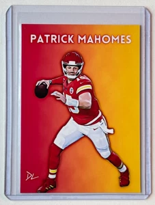 Patrick Mahomes Limited Edition Artist Signed Kansas City Chiefs Card 7/10 - Picture 1 of 2