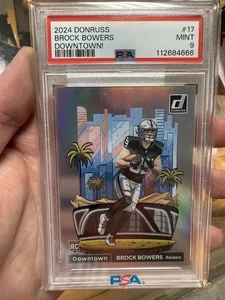 2024 Panini Donruss - Downtown! Brock Bowers #17 (RC) Case Hit SSP!! 🔥PSA 9 - Bild 1 von 2