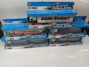 Corgi Super Haulers Eddie Stobart Diecast 1:64 5 lorry bundle mint condition - Picture 1 of 11
