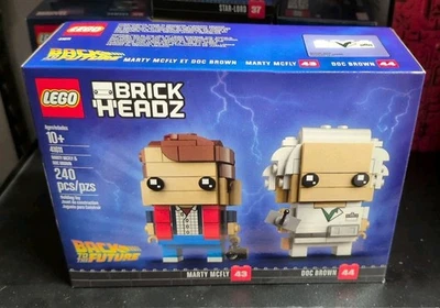 LEGO BRICKHEADZ: Marty McFly & Doc Brown (41611) New Sealed Fast Shipping - Image 1 of 2