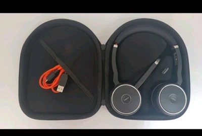 Jabra Evolve 75 Headset Bluetooth Stereo HSC040W + Charging Dock E75 - Image 1 of 4