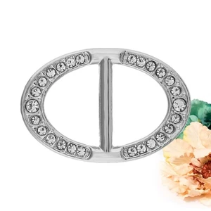 Clip strass lega sciarpa fibbia amanti accessori anello sciarpe morsetto - Foto 1 di 12
