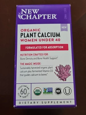 Nuevo Capítulo Planta Orgánica Calcio Mujeres Menores de 40 Suplemento Dietético -60 Comprimidos- Foto 1 de 4