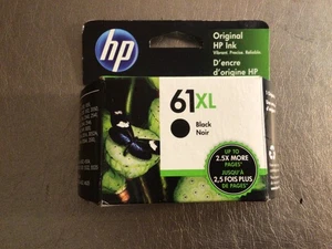 HP 61XL Wysokowydajny czarny wkład atramentowy Exp 11/22 - Zdjęcie 1 z 4
