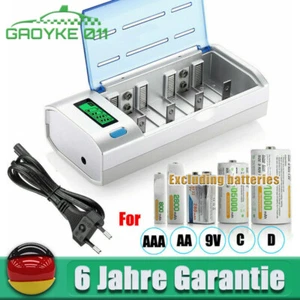 Universal Akku Ladegerät LCD Batterieladegerät für AA AAA SC C D 9V NI-CD NI-MH - Bild 1 von 10