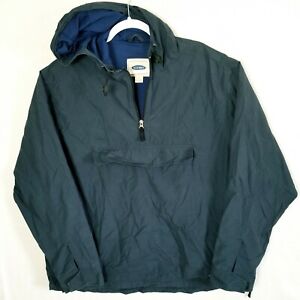 OLD NAVY Navy Blue Hooded Anorak 1/4 Zip Pullover JACKET MEN'S XL