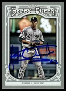 Tarjeta Topps Gypsy Queen Jose Quintana 2013 automática Chicago White Sox #42 firmada certificado de autenticidad - Imagen 1 de 2