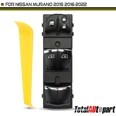 Выключатель стеклоподъемника для Nissan Murano 2015 2016-2022 V6 3,5 л передний левый водитель - Изображение 1 из 4