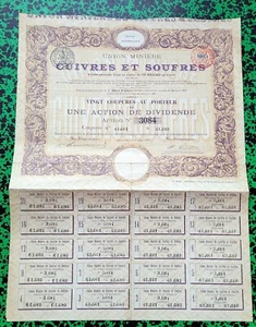 Italie - Fenestrella Siège à Bruxelles - Union Minière Cuivres et Soufres - 1893 - Picture 1 of 2