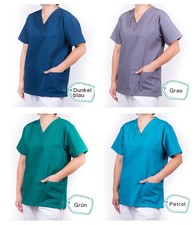 Unisex Kasack Kittel Schlupfjacke Schwesternkittel 