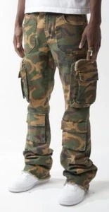 Men KINDRED Camo Cargo Stack Pants - Picture 1 of 12