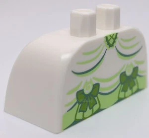 Lego Lower Body Skirt Wide Side Hoops Panniers Sand Green Trim Dress Legs - Picture 1 of 3