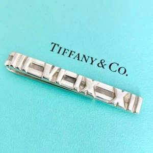 Tiffany & Co. Atlas Krawattenklammer Krawattennadel Tie Bar Sterling Silber SV925 TOP - Bild 1 von 6