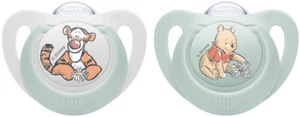 NUK: Winnie the Pooh Star Silicone Soothers - 6-18mths Green (2 Pack) - Picture 1 of 1