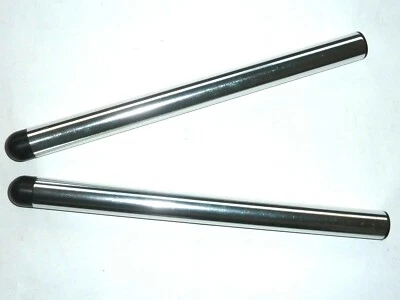 22MM 2.2cm Clip Su Tubi Gara Pista Strada Manico Barre Giorno Argento a TS83 - Immagine 1 di 4