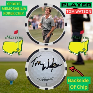 1977 Masters Winner Tom Watson Poker Chip With Signature - Picture 1 of 2