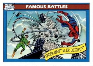 1990 Impel Marvel Universe #93 Spider-Man vs. Dr. Octopus - Picture 1 of 3