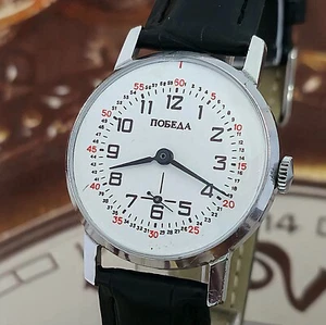 Vintage Watch USSR Pobeda 2602 Soviet Mechanical Wristwatch Zim 15 Jewels - Picture 1 of 17